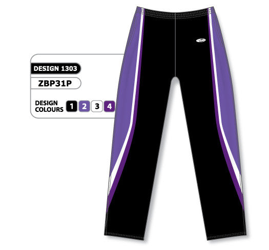 Athletic Knit Custom Sublimated Basketball Warm Up Pant Design 1303 (ZBP31-1303)